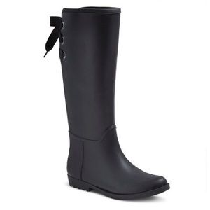 Black Rain Boots